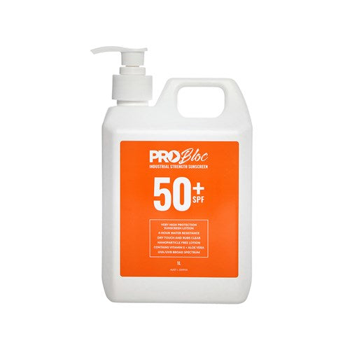 Probloc SPF 50+ Sunscreen - 1ltr Pump Bottle