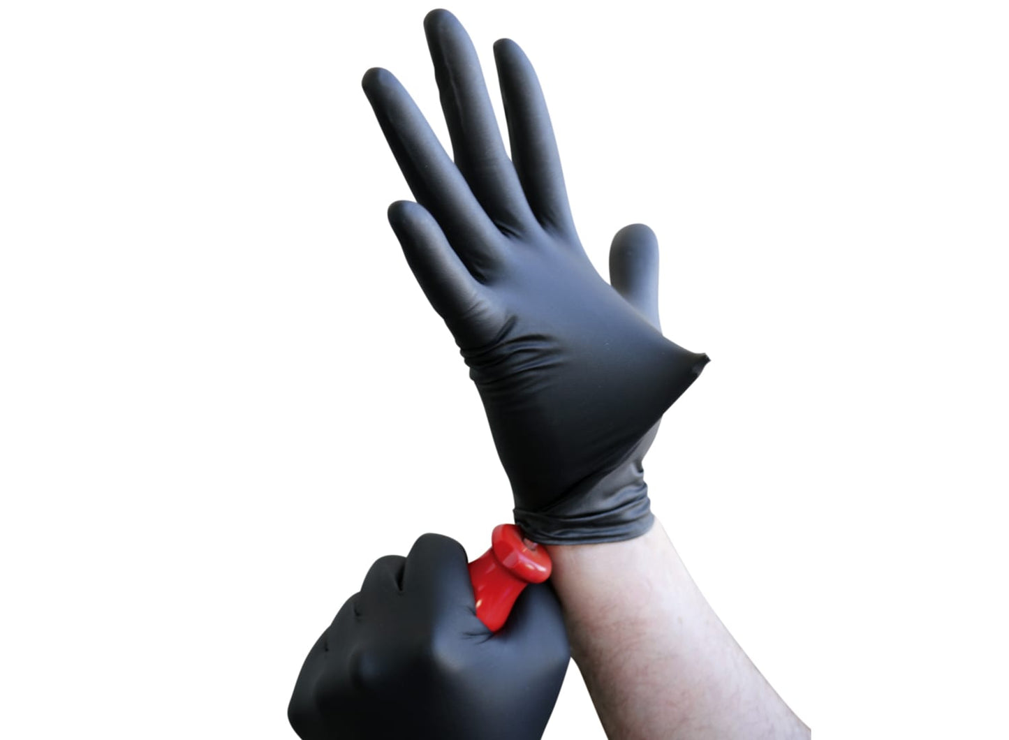 Nitrile Disposable Gloves - Black - Powder Free
