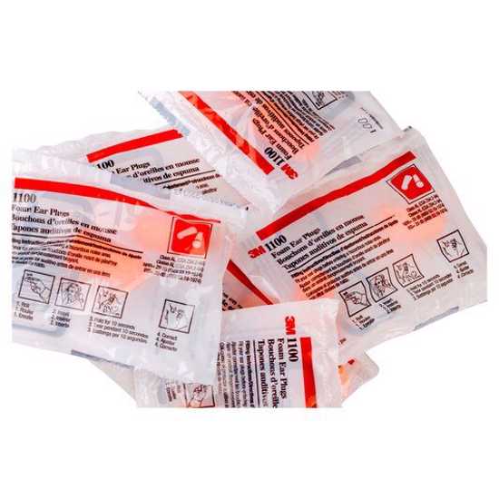 3M 1100 Foam Earplug - Box of 200
