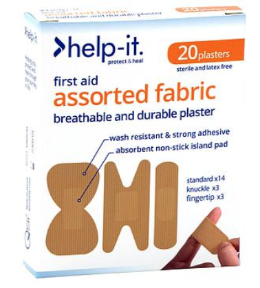 Fabric Plasters Assorted 20's