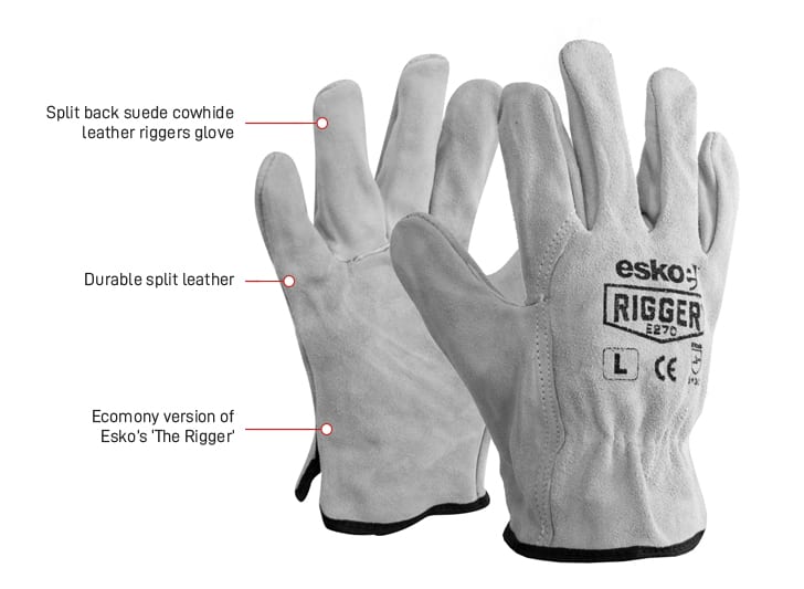 Rigger Split Back Leather Glove