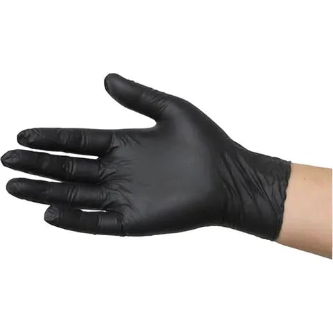 Black Nitrile Gloves - Powder Free